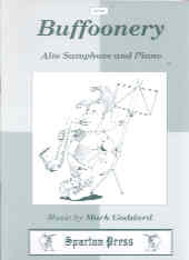 Goddard Buffoonery Alto Sax & Piano Sheet Music Songbook