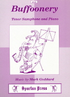 Goddard Buffoonery Tenor Sax & Piano Sheet Music Songbook
