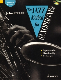Jazz Method Saxophone Eb Alto Oneill Book & Cd Sheet Music Songbook