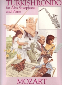 Mozart Turkish Rondo Alto Sax & Piano Sheet Music Songbook