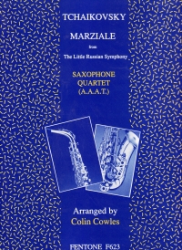 Tchaikovsky Marziale Little Russian Sym Saxquartet Sheet Music Songbook