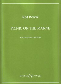 Rorem Picnic On The Marne Alto Saxophone & Piano Sheet Music Songbook