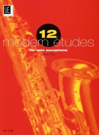 12 Modern Etudes Rae Solo Sax Sheet Music Songbook