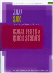 Jazz Sax Quick Studies & Aural Tests 1-3 Abrsm Sheet Music Songbook