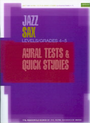 Jazz Sax Quick Studies & Aural Tests 4-5 Abrsm Sheet Music Songbook