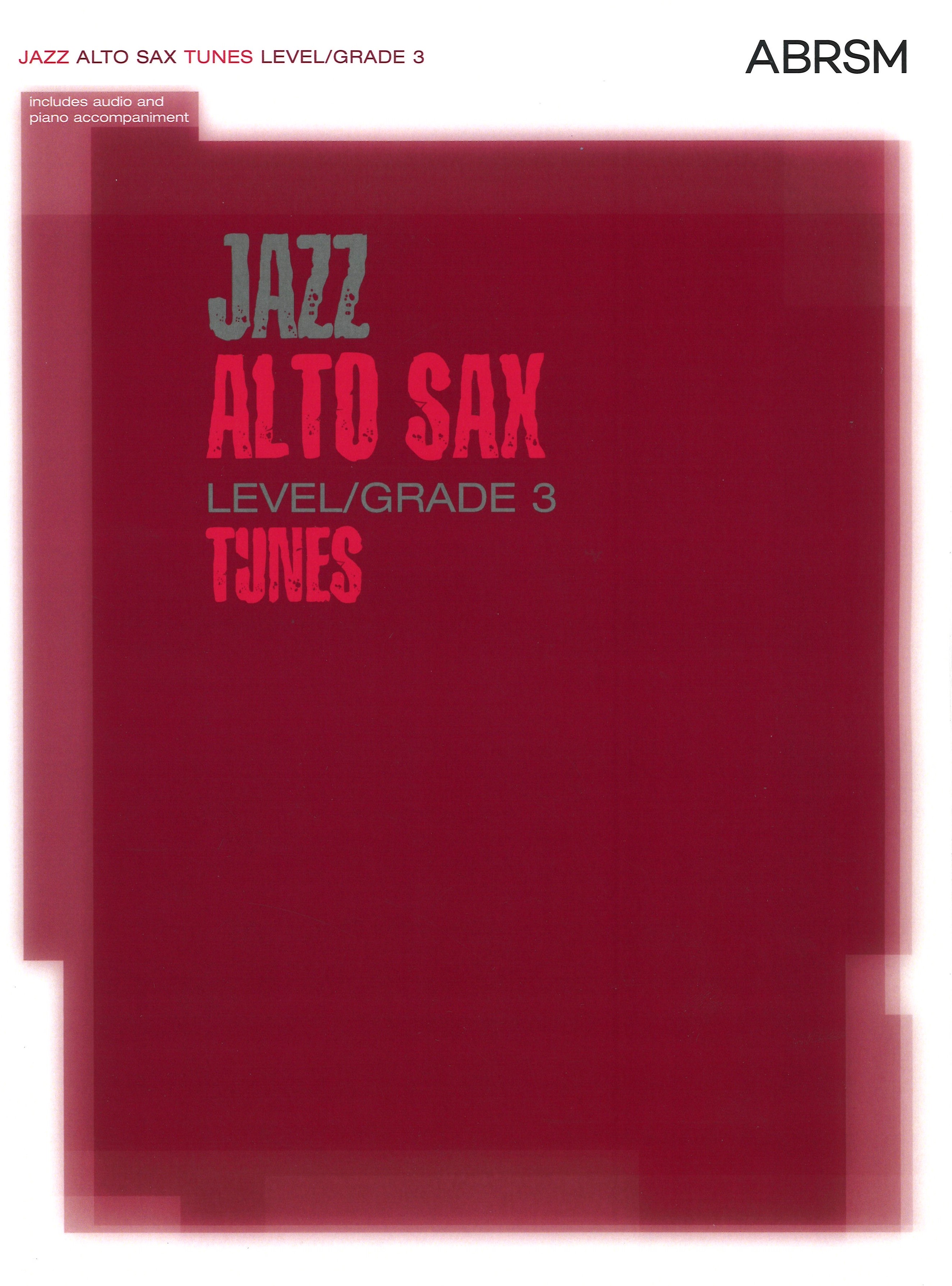 Jazz Alto Sax Tunes Grade 3 Book & Cd Abrsm Sheet Music Songbook