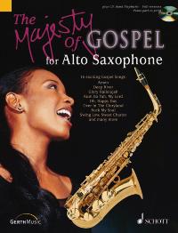 Majesty Of Gospel Alto Saxophone Book & Cd Sheet Music Songbook