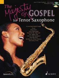 Majesty Of Gospel Tenor Saxophone Book & Cd Sheet Music Songbook