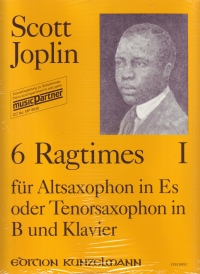 Joplin Ragtimes(6) 1 Alto/ten Saxophone & Piano Sheet Music Songbook
