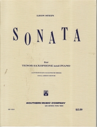 Stein Sonata Tenor Saxophone Sheet Music Songbook