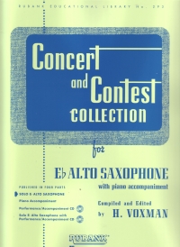 Concert & Contest Collection Eb Alto Sax Solo Part Sheet Music Songbook