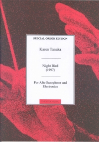 Tanaka Night Bird Alto Sax Electronics Sheet Music Songbook