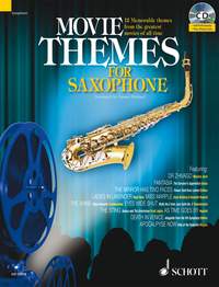 Movie Themes Tenor Saxophone Book & Cd Sheet Music Songbook