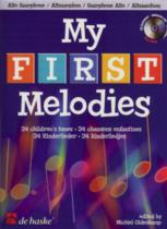 My First Melodies Alto Sax Oldenkamp Book & Cd Sheet Music Songbook