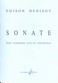 Denisov Sonata For Alto Sax & Cello Sheet Music Songbook