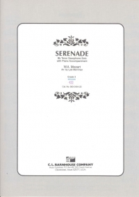 Mozart Serenade Merriman Tenor Sax Sheet Music Songbook
