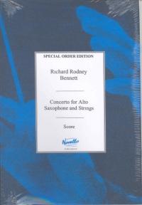 Bennett Saxophone Concerto Alto Sax & Piano Sheet Music Songbook
