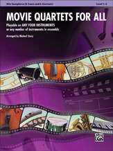 Movie Quartets For All Alto Sax/eb Instruments Sheet Music Songbook