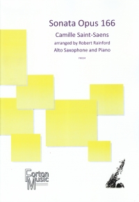 Saint-saens Sonata Op166 Rainford Alto Sax Sheet Music Songbook