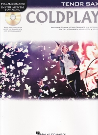 Coldplay Instrumental Play Along Tenor Sax + Cd Sheet Music Songbook