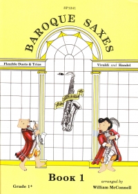 Baroque Saxes Book 1 Vivaldi & Handel Duets Trios Sheet Music Songbook
