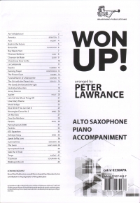 Won Up Saxophone Lawrance Alto Sax Piano Accomps Sheet Music Songbook