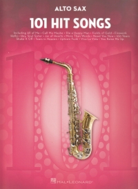 101 Hit Songs Alto Sax Sheet Music Songbook