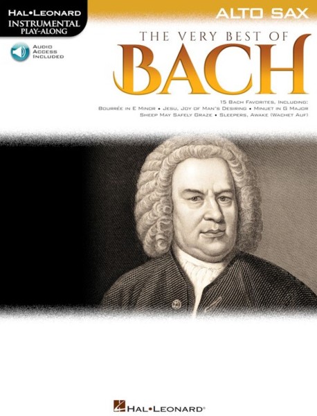 Very Best Of Bach Instrumental Alto Sax + Online Sheet Music Songbook
