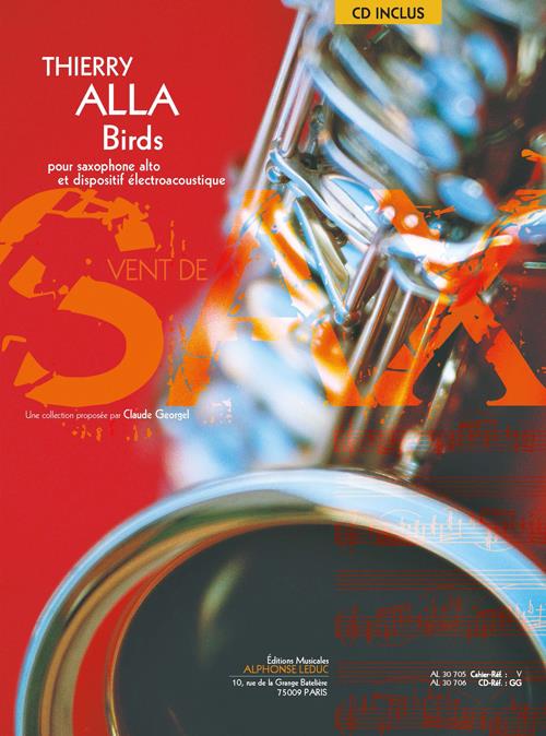 Alla Birds Alto Sax & Electroacoustics Book+online Sheet Music Songbook