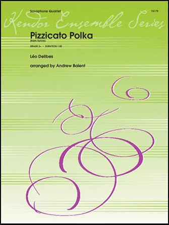 Delibes Pizzicato Polka Saxophone Quartet Sheet Music Songbook