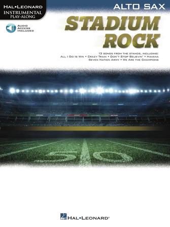 Stadium Rock For Alto Sax Book + Online Sheet Music Songbook