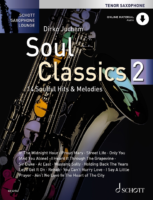 Soul Classics 2 Tenor Saxophone Book + Online Sheet Music Songbook