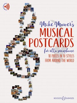 Musical Postcards Mower Alto Saxophone + Online Sheet Music Songbook