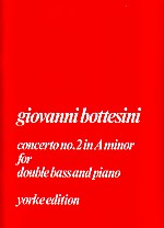 Bottesini Concerto No 2 Amin Double Bass Sheet Music Songbook
