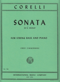 Corelli Sonata Cmin Op5 No 8 Double Bass Sheet Music Songbook