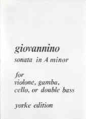 Giovannino Sonata Amin Double Bass Sheet Music Songbook