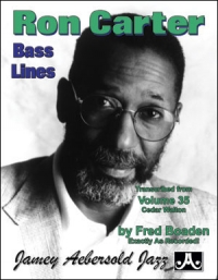Ron Carter Bass Lines (aebersold Vol 35) Cedar W Sheet Music Songbook