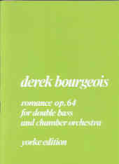 Bourgeois Romance Op64 (1980) Double Bass & Piano Sheet Music Songbook
