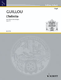 Guillou Linfinito Op13 Double Bass & Organ Sheet Music Songbook