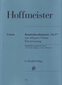Hoffmeister Concerto No 1 Double Bass Sheet Music Songbook