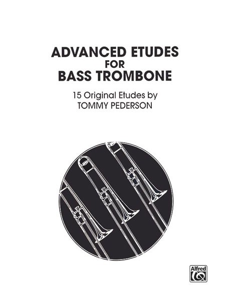 Advanced Etudes For Bass Trombone Pederson Sheet Music Songbook