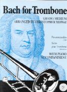 Bach For Trombone Arr Mowat Bass Clef And Piano Sheet Music Songbook