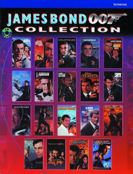James Bond 007 Collection Trombone Book & Cd Sheet Music Songbook