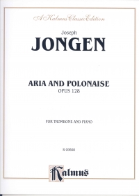 Jongen Aria & Polonaise Op128 Trombone & Piano Sheet Music Songbook