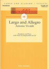 Vivaldi Largo & Allegro Trombone Cd Solo Series Sheet Music Songbook
