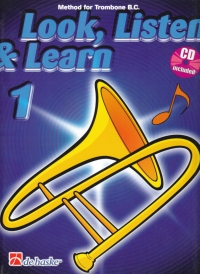 Look Listen & Learn 1 Trio Book Trombone B/clef Sheet Music Songbook