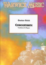 Holst Concertante Duet For Trombone & Organ Sheet Music Songbook