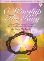 O Worship The King Trombone Book & Cd Sheet Music Songbook