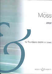 Moss Joker Trombone & Piano Sheet Music Songbook