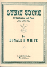 White Lyric Suite Euphonium & Piano Sheet Music Songbook
